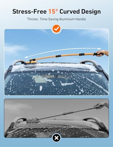 AstroAI 15°Curved Car Wash Brush - Image 3