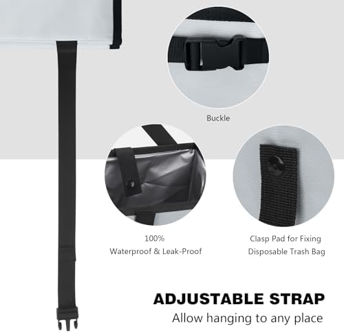 Homelove Car Trash Can, Leak-Proof Waterproof Trash Bin Collapsible Portable - Image 3