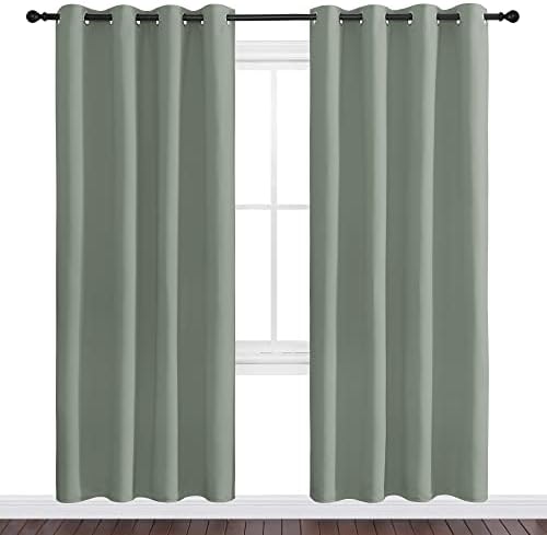 NICETOWN Sage Green Blackout Curtains - Image 2