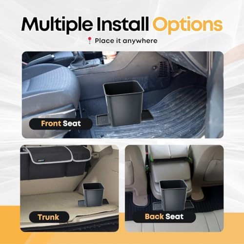 Car Trash Can with Stability Wings – Leakproof Portable Garbage Bin - Image 4
