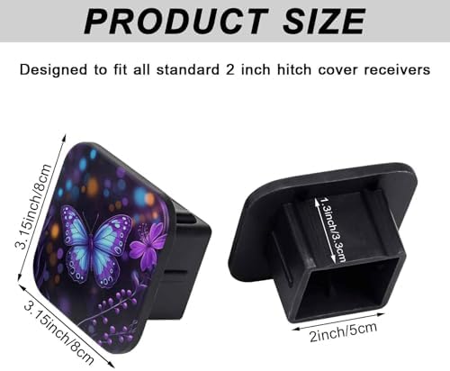 2" Trailer Hitch Cover Rubber Receiver Tube Cap Trailer Hitch Covers - Image 2