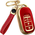 Lucrum Compatible with Honda Key Fob Cover & Keychain by Lucrum