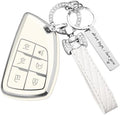 for Chevy Key Fob Cover, 6 Button TPU Protection Case by HEKBRYN