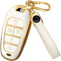 Lucrum Compatible with Hyundai Key Fob Cover & Keychain by Lucrum