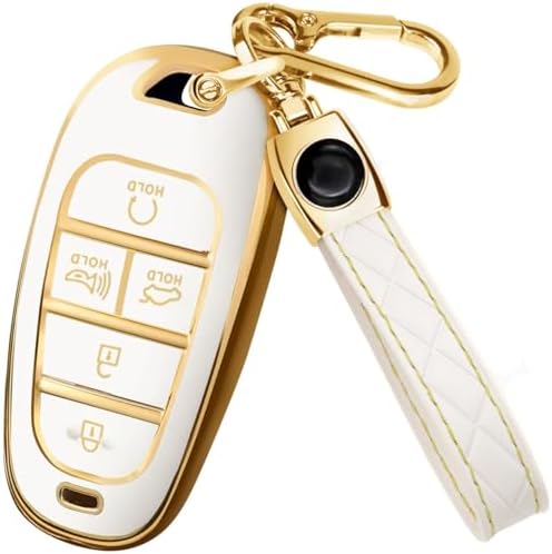 Lucrum Compatible with Hyundai Key Fob Cover & Keychain by Lucrum