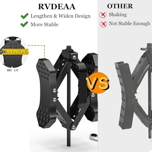 X-Shaped Wheel Chocks for RV Camper Travel Trailer, Allow Drill Adjust - Image 2