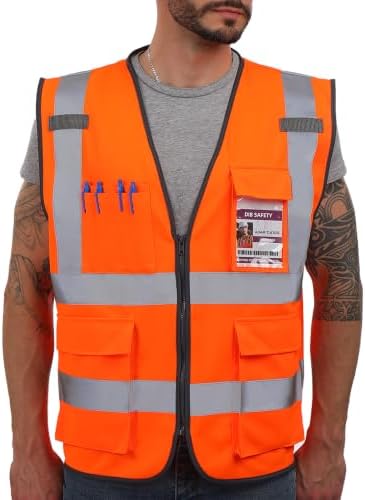 Dib Safety Hi Vis Reflective Safety Vest by HighVisibilityWorkwear
