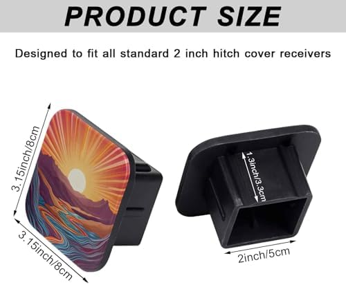 2" Trailer Hitch Cover Rubber Receiver Tube Cap Trailer Hitch Covers - Image 2