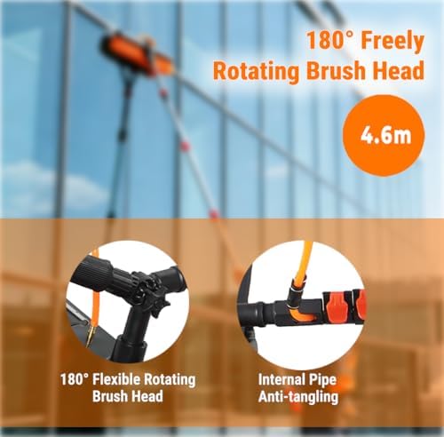 HoldwellS 15FT Solar Panel Cleaning Brush Kit - Image 2