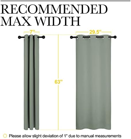 NICETOWN Sage Green Blackout Curtains - Image 7