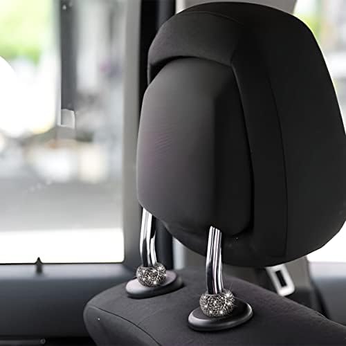 BELOMI 4 Pack Car Headrest Collars, Bling Car Head Rest Collars Rings Decor - Image 6