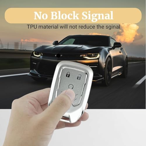 Joouheax Soft TPU 6-Button for Chevy Key Fob Cover - Image 3