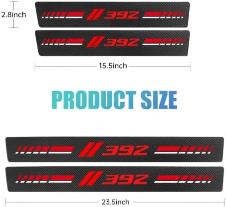 4-Pack Car Door Sill Guards Anti-Scratch Threshold Stickers - Image 2