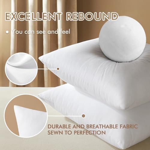 MIULEE 12x24 Pillow Inserts Set of 2, Throw Pillows - Image 3