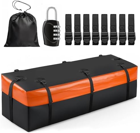 Forluck Waterproof Hitch Mount Cargo Carrier Bag, 15 Cubic Feet Soft Shell by Forluck