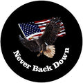 Spare Tire Cover with American Flag & Eagle by Aolowewin