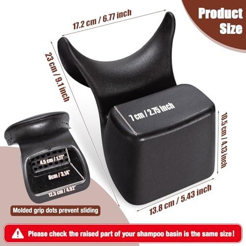 Shampoo Bowl Neck Rest, Rubber Hair Sink Neck Support Pad - Image 6