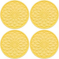 4 Pack Silicone Car Cup Holder Coaster – 2.75 Inch Non-Slip Drink Mat, by MEAJOO