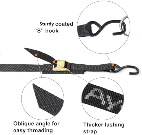 Ayaport Cam Buckle Tie Down Straps 6 feet - Image 4