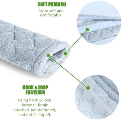 5 Pack Soft Comfort Car Seatbelt Cover Protector Pads Strap - Image 3