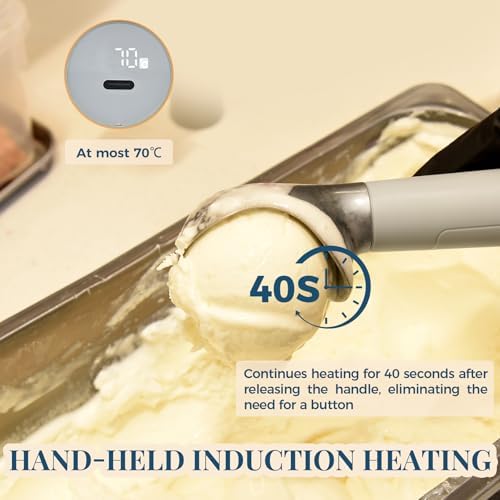 Heated Ice Cream Scoop Rechargeable, Electric Warming Ice Cream Scooper - Image 2