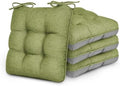 Love's cabin Memory Foam Chair Cushions Set of 4, 19 Inch, Olive Green by Lovescabin
