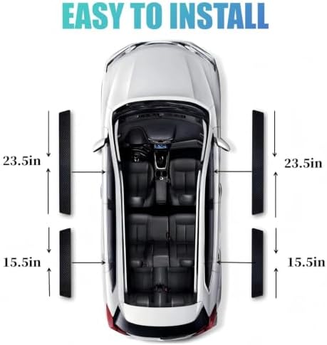4-Pack Car Door Sill Guards Anti-Scratch Threshold Stickers - Image 5