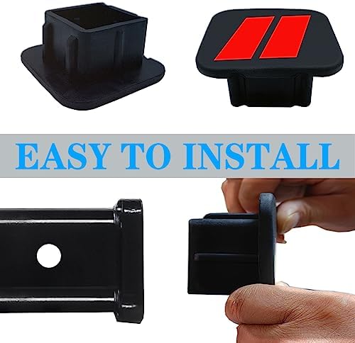 2 Inch Trailer Hitch Tube Cover Plug Cap, Rubber Receiver Tube Hitch Plug - Image 5