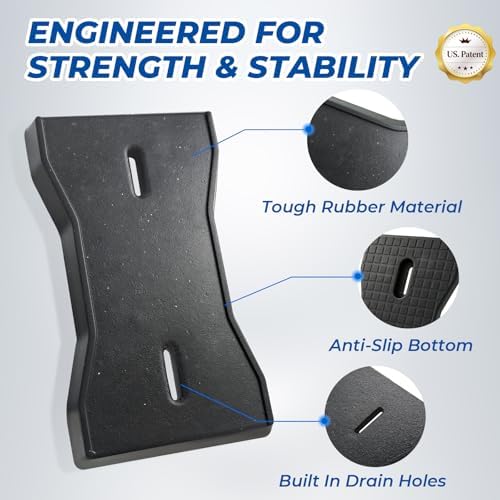 ROBLOCK RV Stabilizer Jack Pads 4 Pack, Heavy Duty Rubber Scissor Jack Leveling - Image 7