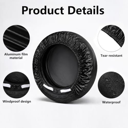Tire Covers 4 Pack, Fit 27-29 Inch Tire Diameter - Image 4