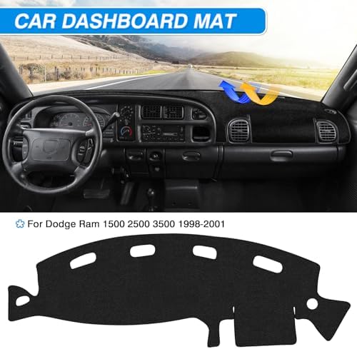 Cartist Dash Cover for Dodge Ram 1500 2500 3500 1998-2001 Dashboard Cover Mat - Image 3