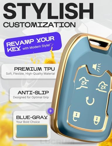 Lucrum Compatible with Chevy, Buick Key Fob Cover & Keychain - Image 3