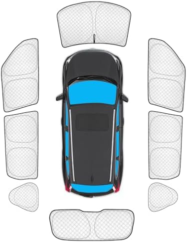 KMF 8pcs Thicken Sun Shades for Kia Soul 2014-2019 Accessories, Soul Full Car by KMF