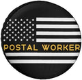 Postal Worker American Flag Tire Covers, Dust-Proof Weatherproof Wheel Covers by Unknown
