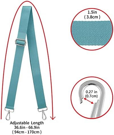 ZOOEASS Wide Shoulder Strap, Adjustable Replacement Belt Crossbody Canvas Bag - Image 3