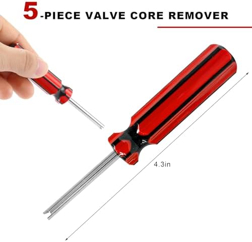 5PCS Valve Core Removal Tools, Automotive Screwdriver Tire Stem Core Removers - Image 2