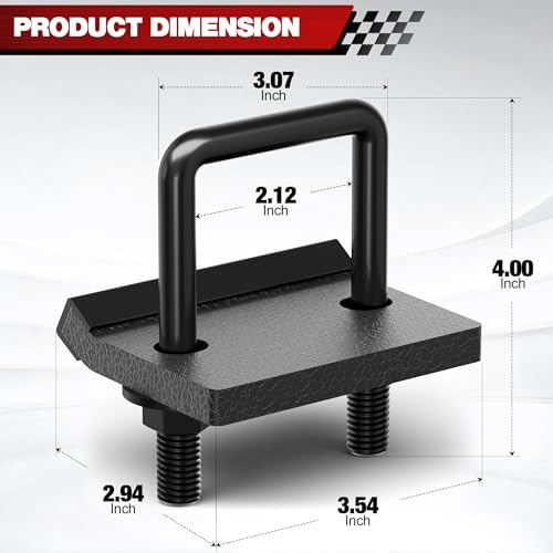 Hitch Anti Rattle Clamp for 1.25” to 2” Receiver, Heavy Duty Hitch Tightener - Image 2