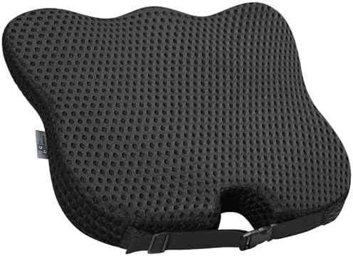 Wedge Car Seat Cushion for Driving for Better Visibility & Sciatica Relief by DreamerCar