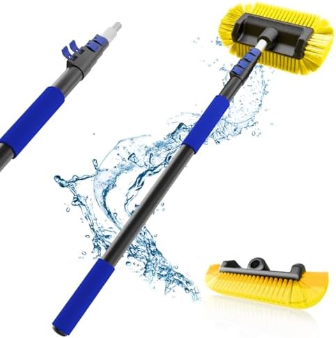 18Ft Reach Car Wash Brush with Long Handle, Car Cleaning Brush 12-Inch Soft by SKGPOLE