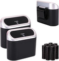 Ginsco Mini Car Trash Can with Lid, Small Car Garbage Can, Cute Leakproof ABS by Ginsco