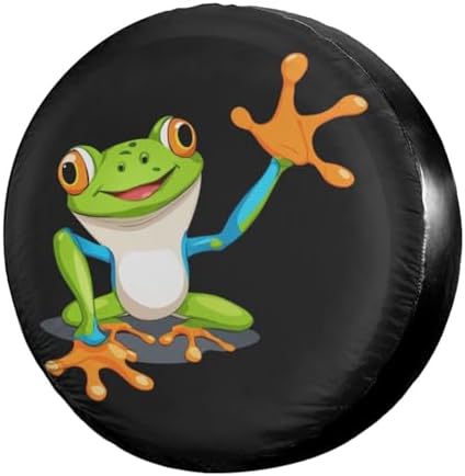 Frog Spare Tire Cover Dust-Proof Wheel Tire Cover Fit Trailer, SUV and Many by Foruidea