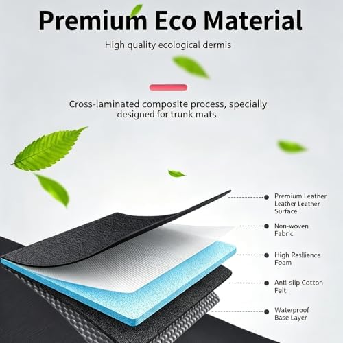 Compatible with 2026 Tesla Model Y L 6 Seater Trunk Mat & Back Seat Cover & - Image 4