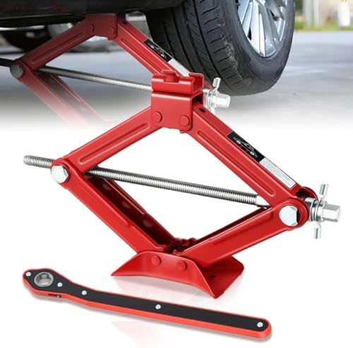 Scissor Lift Jack Universal for Car Truck, 1.5 Ton Capacity, 360 Degree Rotating by DSolutions