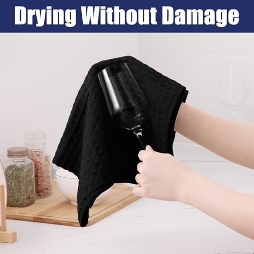 Homaxy Microfiber Waffle Weave Kitchen Dish Cloths, 8 Pack - Image 4