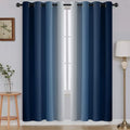 SimpleHome Ombre Blue to Grey White Curtains by SimpleHome