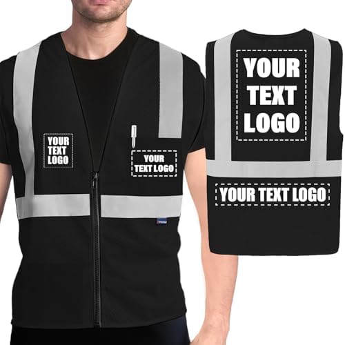 AYKRM 2 Pocket Mesh High Visibility Reflective Safety Vest by AYKRM