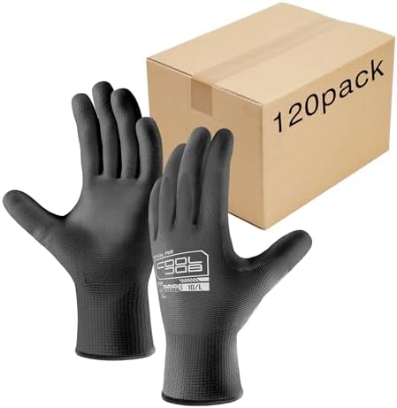 COOLJOB 12/60 Pairs Safety Work Gloves Pack Bulk by COOLJOB
