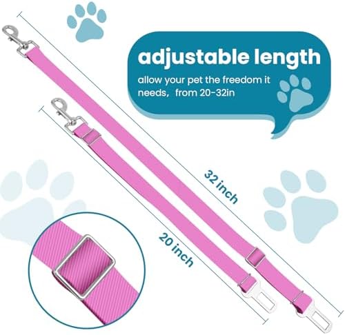 Adjustable pet cat and Dog car seat Belt，SUV, and The Lanyard is Flexible and - Image 2