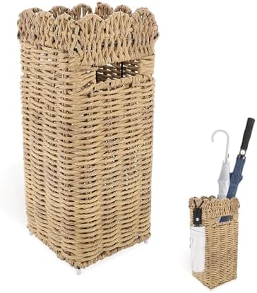 AceList Woven Umbrella Stand for Entryway, PE Rattan by AceList