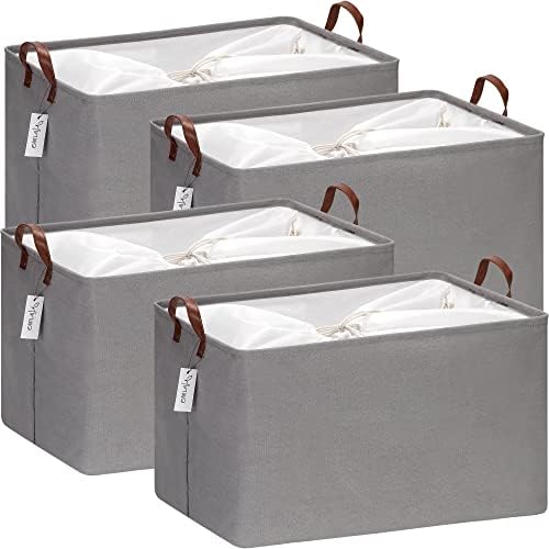 Hinwo 70L Extra Large Canvas Storage Bin by Hinwo